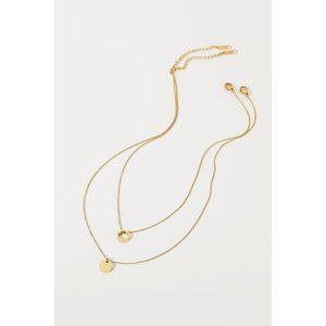 Circle Pendant Necklace Set